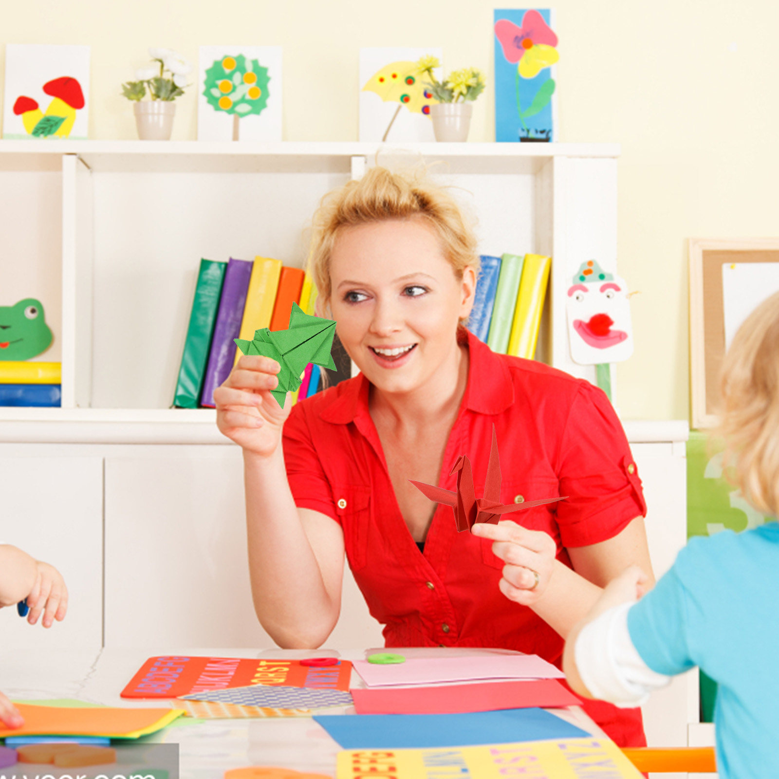 Art Craft With Paper - 100 folhas de papel colorido para