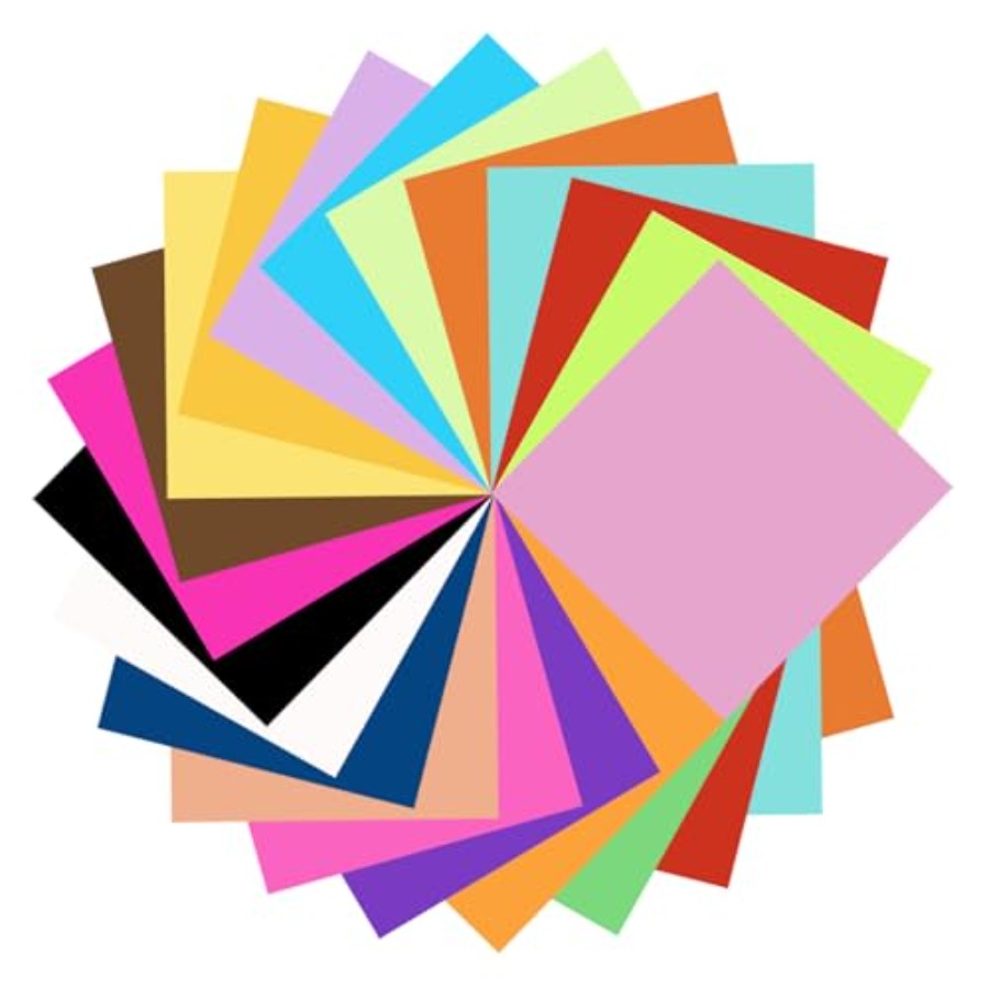 Art Craft With Paper - Papel de Origami, 20 Cores, Papel
