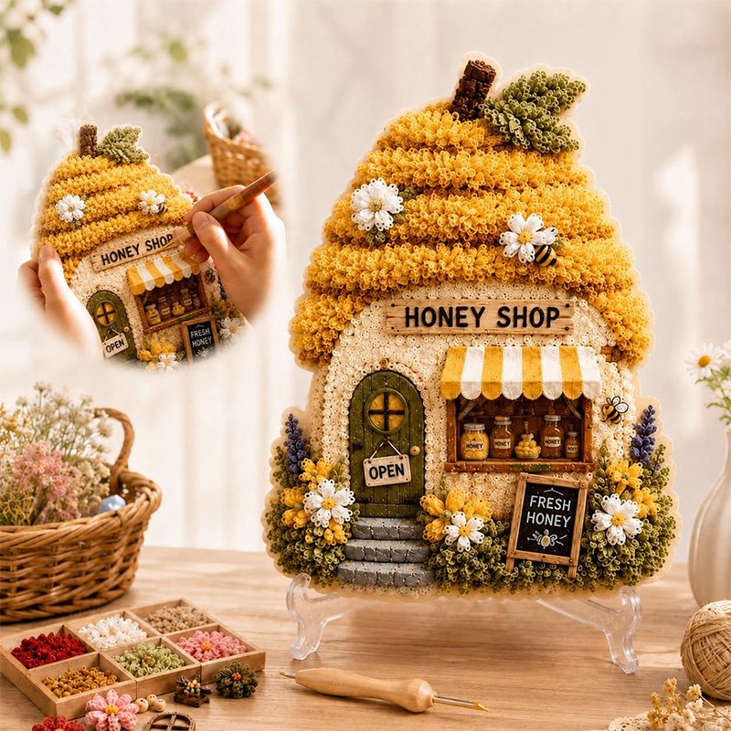 Kit DIY de Arte Poke 3D Casa C - Art Craft Kit avaliação e preço