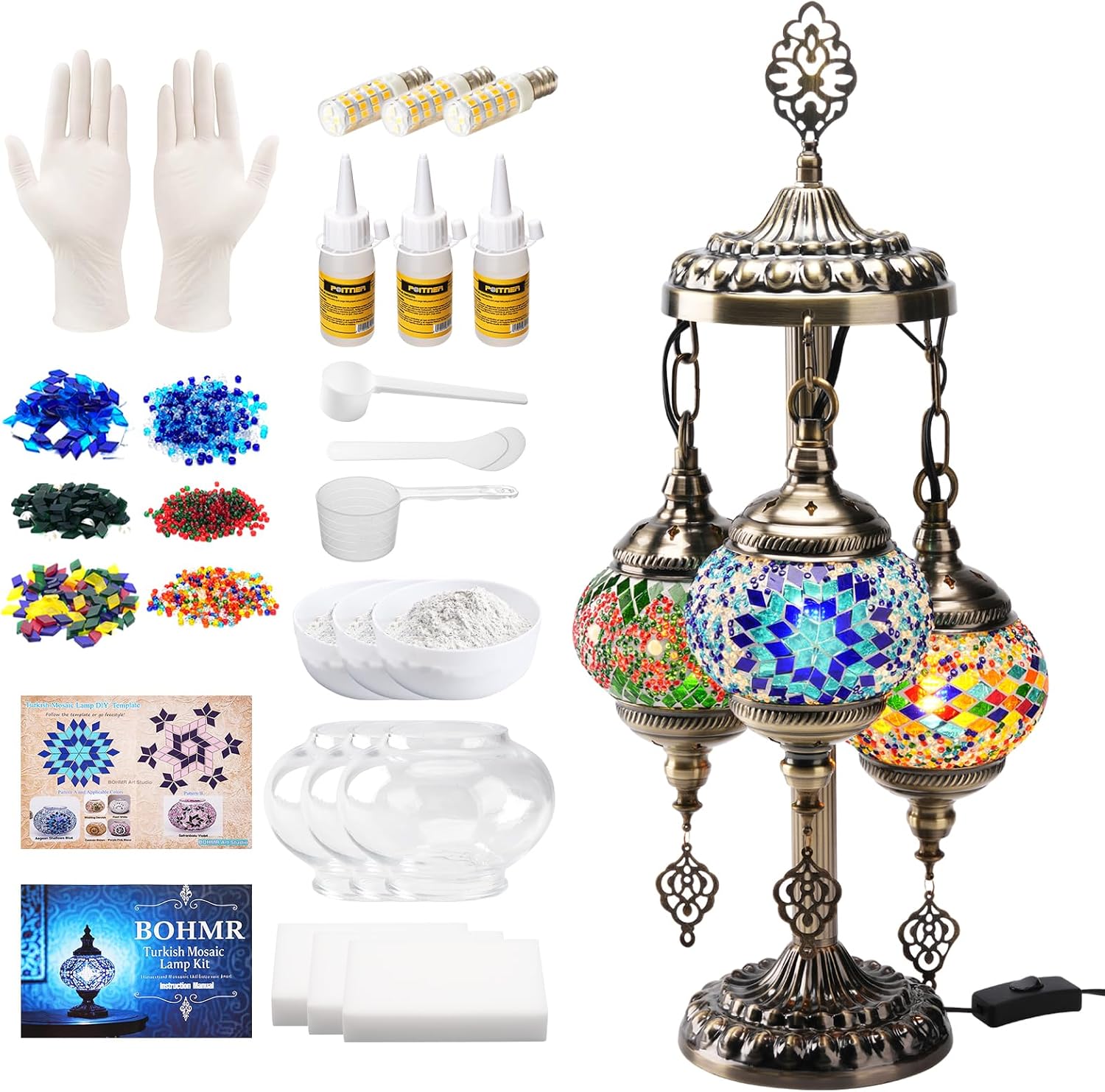 Kit DIY de Lâmpada Turca de Mo - Art Craft Kit avaliação e preço